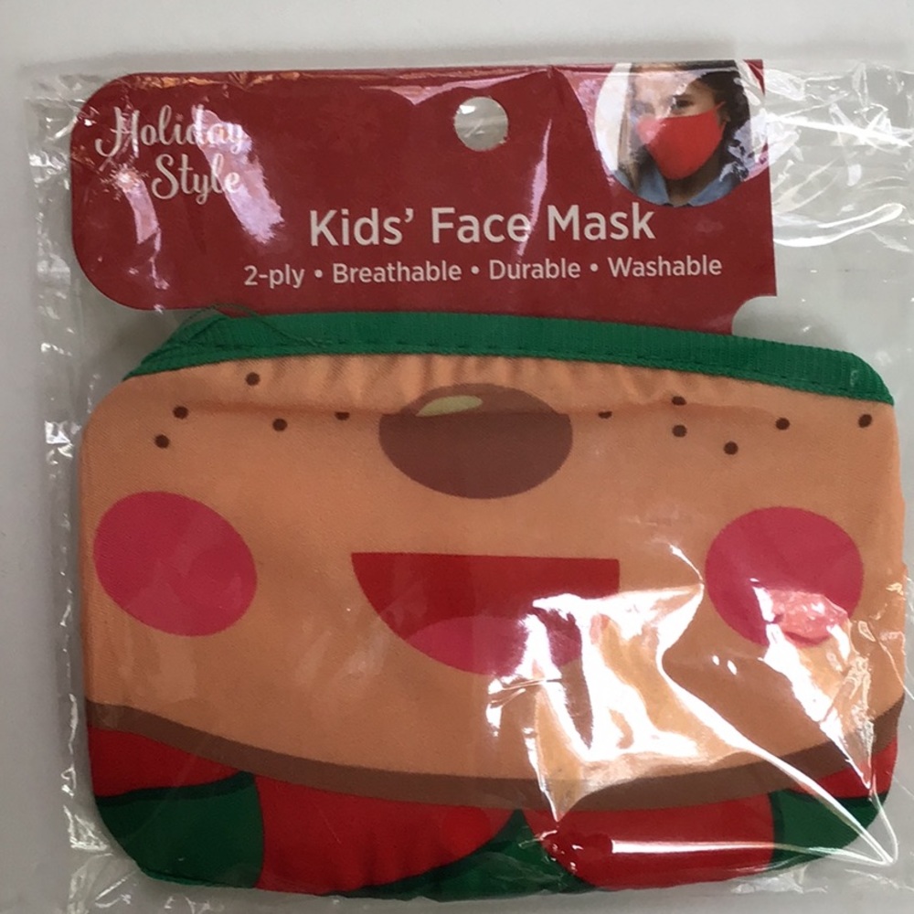 Child Funny Reindeer‎ Face Mask NWT
